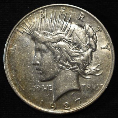 1927-D PEACE DOLLAR AU