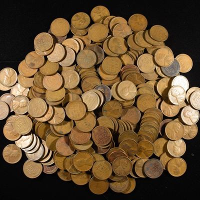 (250) WHEAT CENTS FROM THE 1930'S