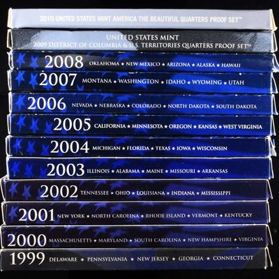 1999-2010 QUARTER PROOF SETS