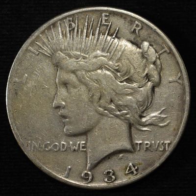 1934-S PEACE DOLLAR VG