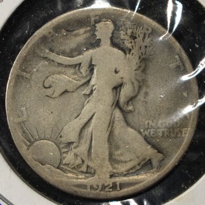 1921-S WALKING LIBERTY HALF DOLLAR VG
