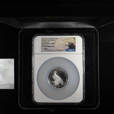 2016-P WEDGE-TAILED EAGLE 5 OZ .999 NGC PF69