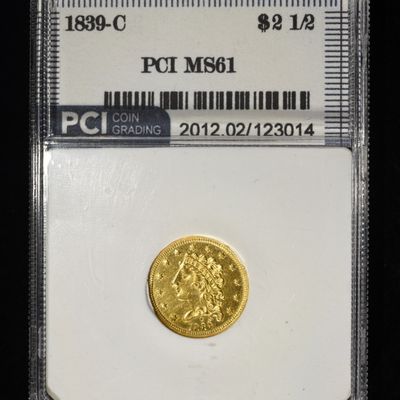 1839-C CLASSIC HEAD $2.5 GOLD PCI BU