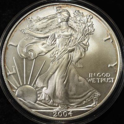 2004 AMERICAN SILVER EAGLE