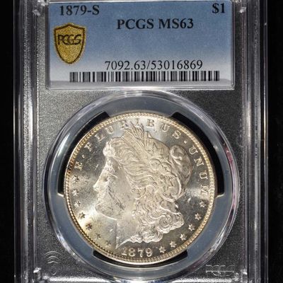 1879-S MORGAN DOLLAR PCGS MS-63