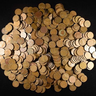 (500) WHEAT CENTS: MIXED DATES