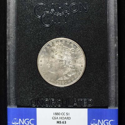 1880-CC GSA HOARD MORGAN DOLLAR NGC MS-63