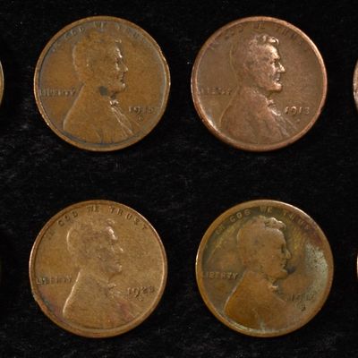 8 NICE EARLY SEMIKEY WHEAT CENTS