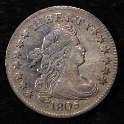 1805 DRAPED BUST DIME CHOICE ORIG AU/UNC