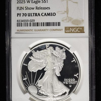 2025-W AMERICAN SILVER EAGLE FUN NGC PF70 UCAM