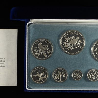 COINAGE OF BELIZE 92.5% PROOF SET