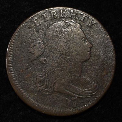 1797 DRAPED BUST LARGE CENT VG/F