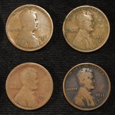 8 NICE EARLY SEMIKEY WHEAT CENTS