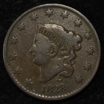 1828 LARGE CENT FINE