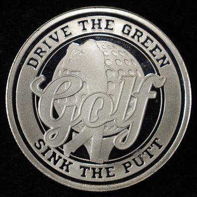 GOLF 1 OZ .999 SILVER ROUND