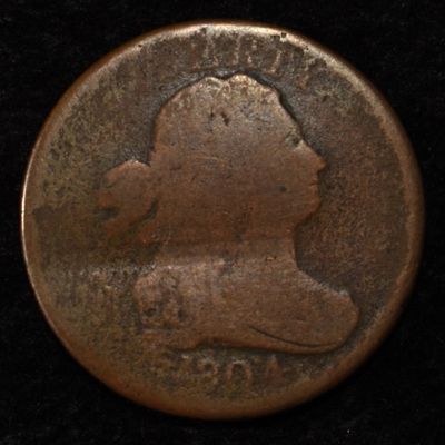 1804 DRAPED BUST HALF CENT