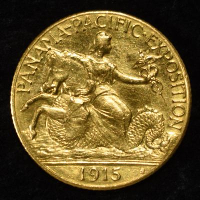 1915-S $2.50 PANAMA-PACIFIC EXPO GOLD CH TO GEM BU