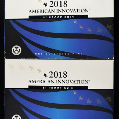 (2) 2018 AMERICAN INNOVATION $1 PROOF COINS