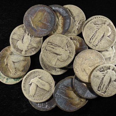 (20) STANDING LIBERTY QUARTERS