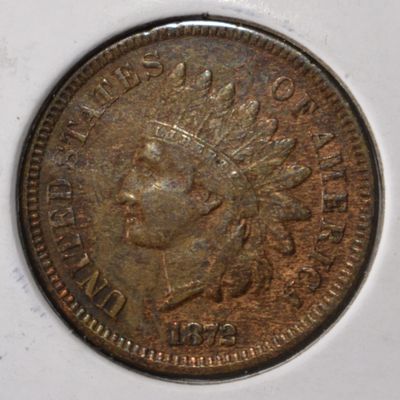 1872 INDIAN CENT VF/XF