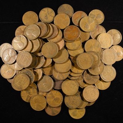 (92) WHEAT CENTS FROM THE 20'S