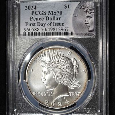 2024 PEACE DOLLAR PCGS MS70 FDI