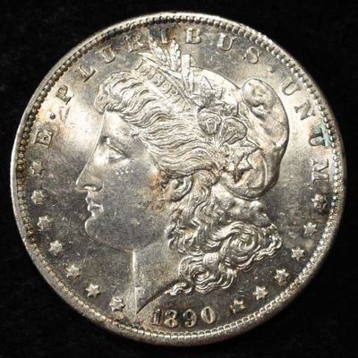 1890-S MORGAN DOLLAR PL BU