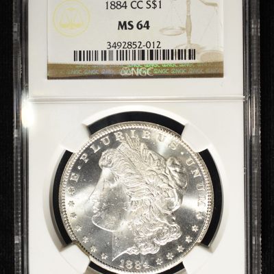 1884-CC MORGAN DOLLAR NGC MS-64