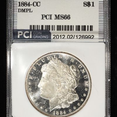 1884-CC MORGAN DOLLAR PCI SUPERB GEM BU DMPL