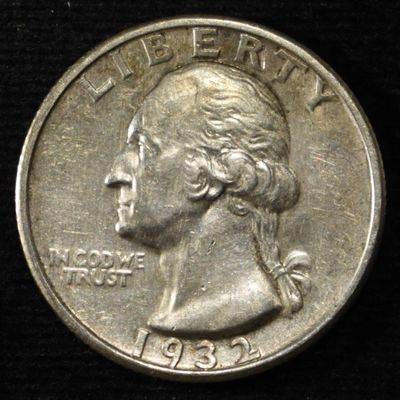 1932-S WASHINGTON QUARTER AU