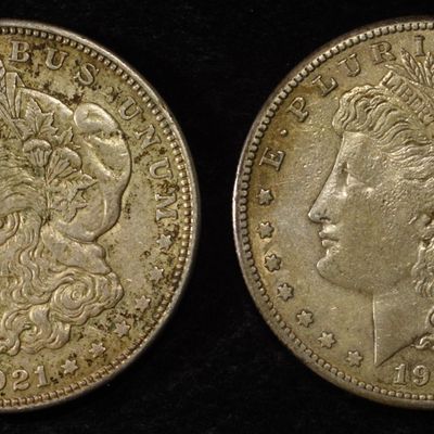 1921-D&S MORGAN DOLLARS