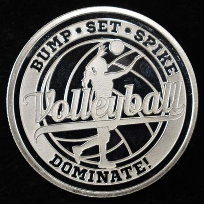 VOLLEYBALL 1 OZ .999 SILVER ROUND