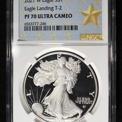 2021-W AMERICAN SILVER EAGLE NGC PF70 ULTRA CAMEO