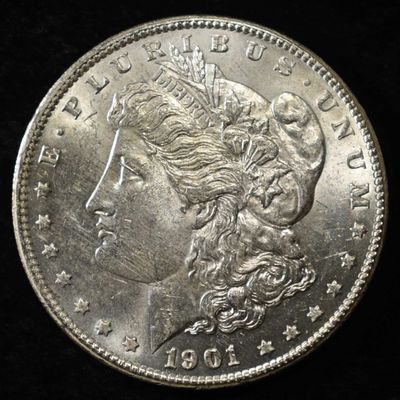 1901-S MORGAN DOLLAR AU/BU