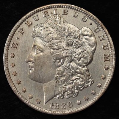 1886-O MORGAN DOLLAR SHARP UNC OLD CLEANING
