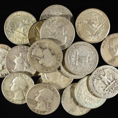 (20) 90% SILVER WASHINGTON QUARTERS