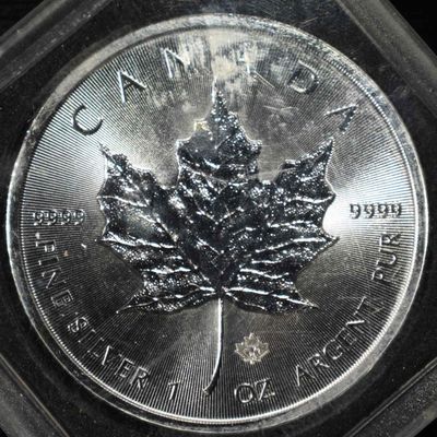 2014 MAPLE LEAF $5 1 OZ .999 SILVER ROUND