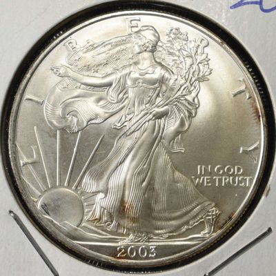 2003 AMERICAN SILVER EAGLE
