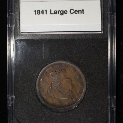 1841 BRAIDED HAIR LARGE CENT