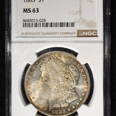 1883 MORGAN DOLLAR NGC MS63