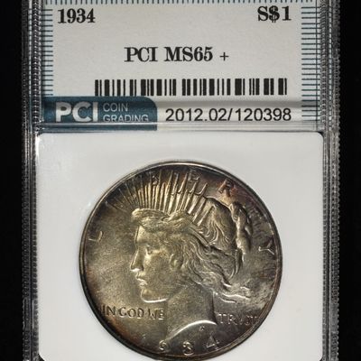 1934 PEACE DOLLAR PCI GEM BU