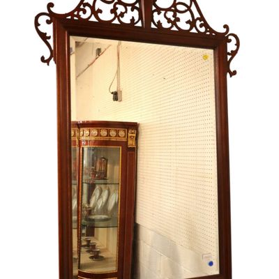 Sale Photo Thumbnail #177: Baker Chippendale Pierced Mah Beveled Mirror