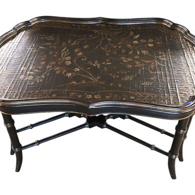 Sale Photo Thumbnail #159: Ethan Allen Painted 8 Leg Tray Coffee Table