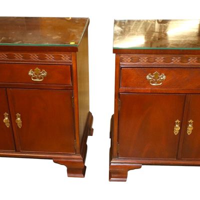 Sale Photo Thumbnail #28: Beautiful PR Baker banded nightstands