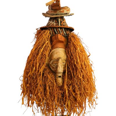 Sale Photo Thumbnail #222: Yaka Kholuka Ndeemba Initiation Mask Stand