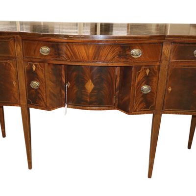 Sale Photo Thumbnail #24: Antq Williams & Kimp Burl Mahog 5-Drw Sideboard