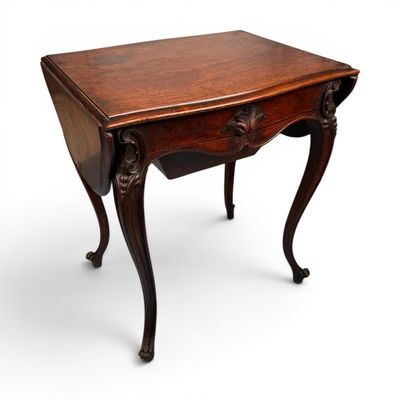 Sale Photo Thumbnail #319: Rococo Revival Rosewood Work Table