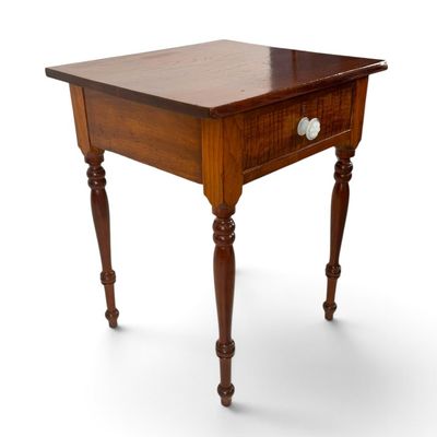 Sale Photo Thumbnail #29: American Sheraton Mixed-Wood Work Table
