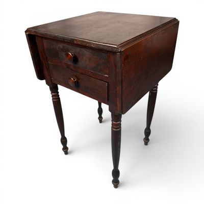 Sale Photo Thumbnail #261: Sheraton Mahogany Drop-Leaf Work Table
