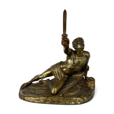 Sale Photo Thumbnail #302: Brass Soldier of Marathon Figure After Cortot